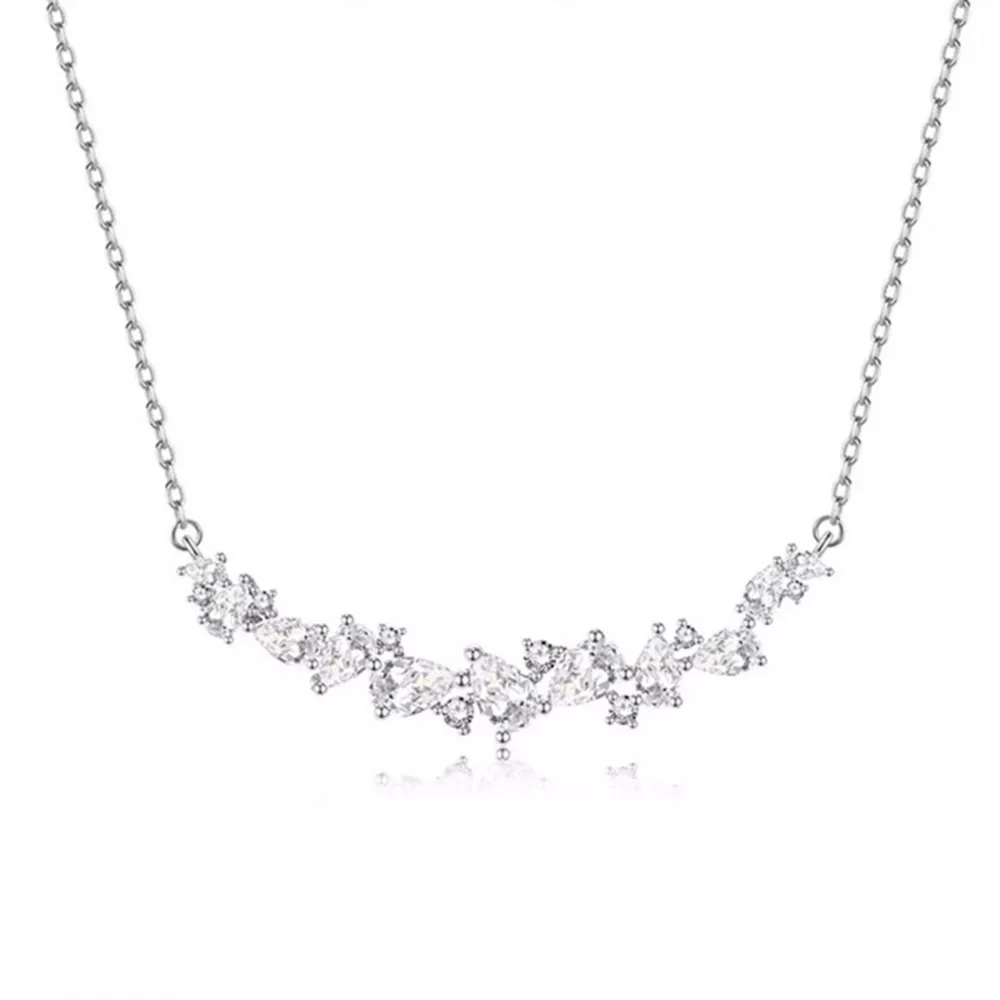 925 Sterling Silver Zircon Necklace, image 6