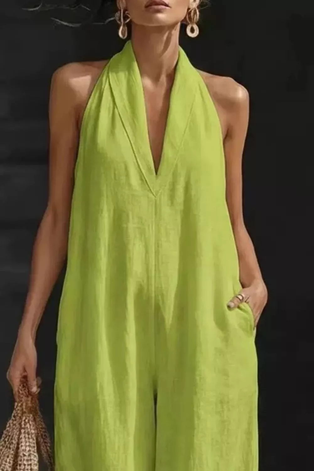 Sleeveless Wide Leg Jumpsuit, image 8