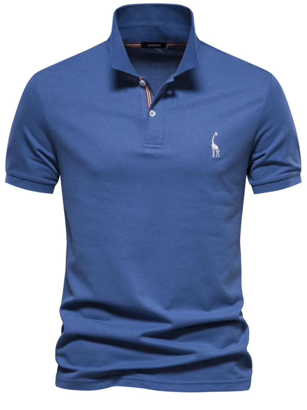 Men's Giraffe Embroidered Short Sleeve Polo, image 11