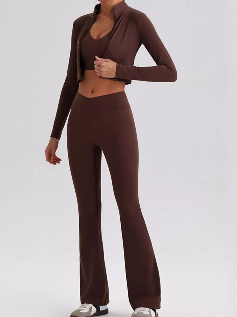 Seamless Criss-Cross V-Neck Tank and Leggings Active Set, image 23