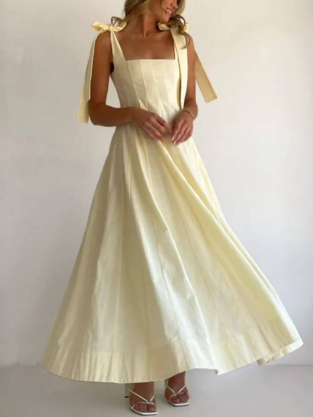 Gradient Tie Shoulder Maxi Dress, image 6