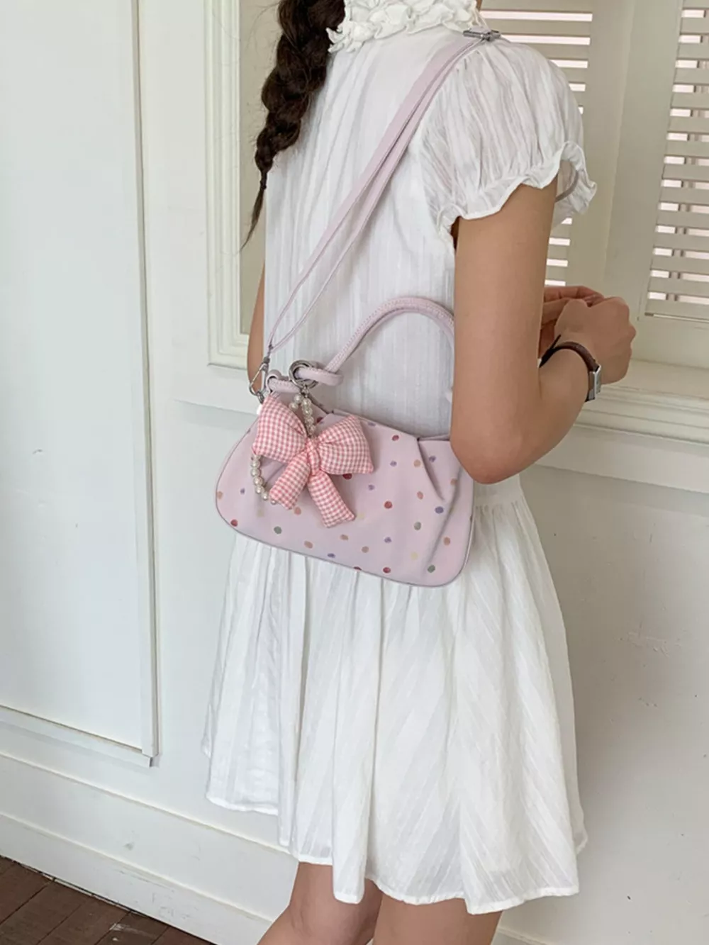 Polka Dot Crossbody Bag, image 8