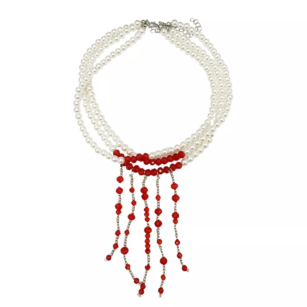 Gothic Multi-Layered Beaded Necklace, image 9