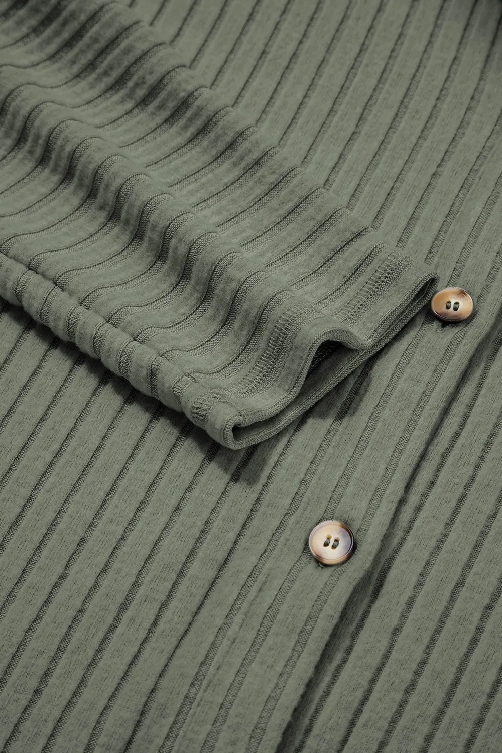 Ribbed Knit Button-Up Cardigan, image 7