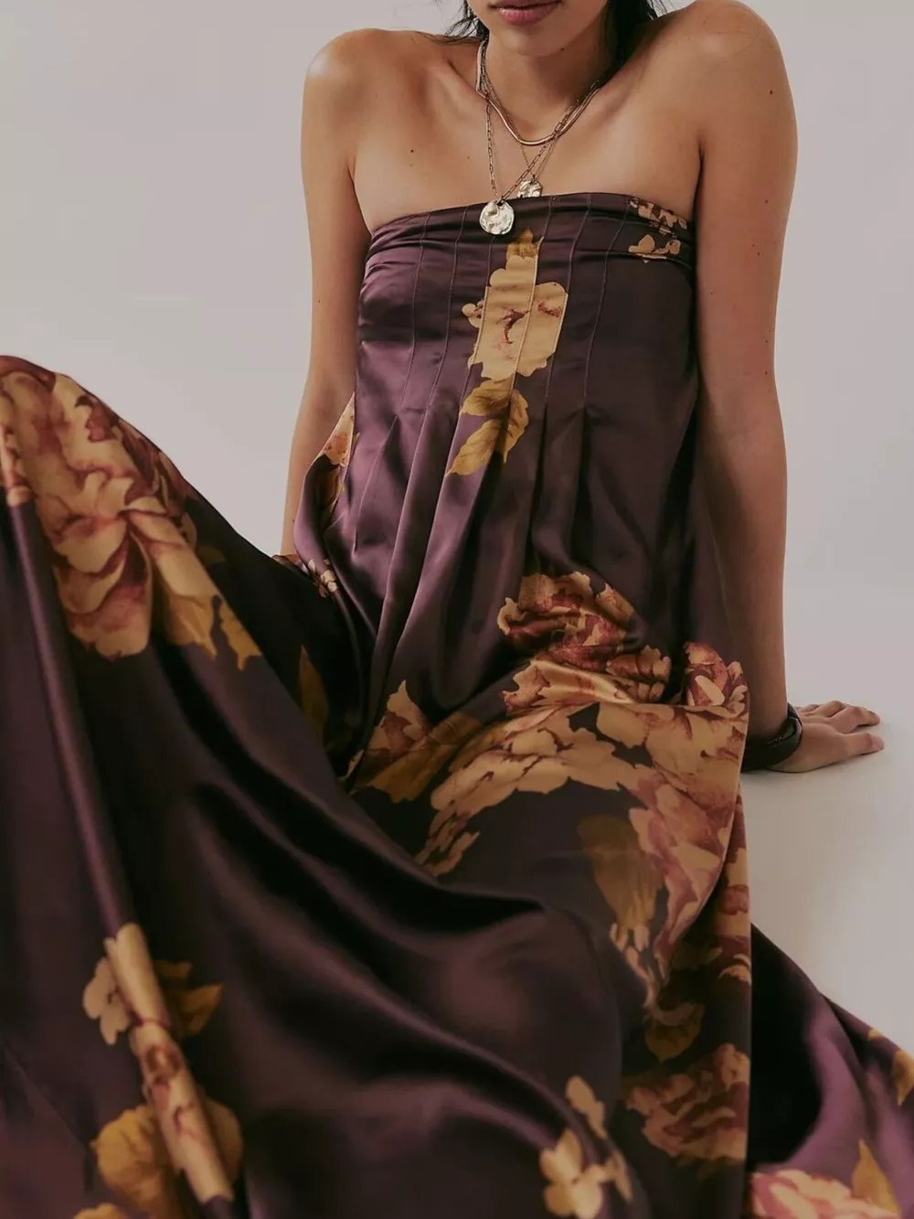 Floral Print Sleeveless Maxi Dress, image 6