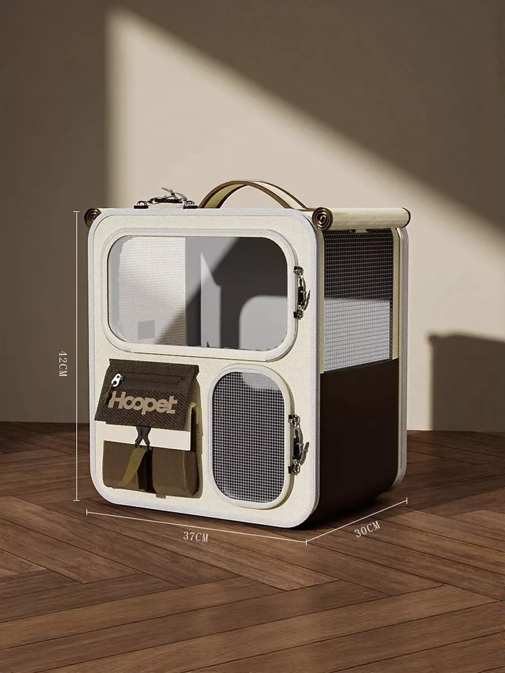Rolling Pet Carrier with Telescopic Handle, image 6