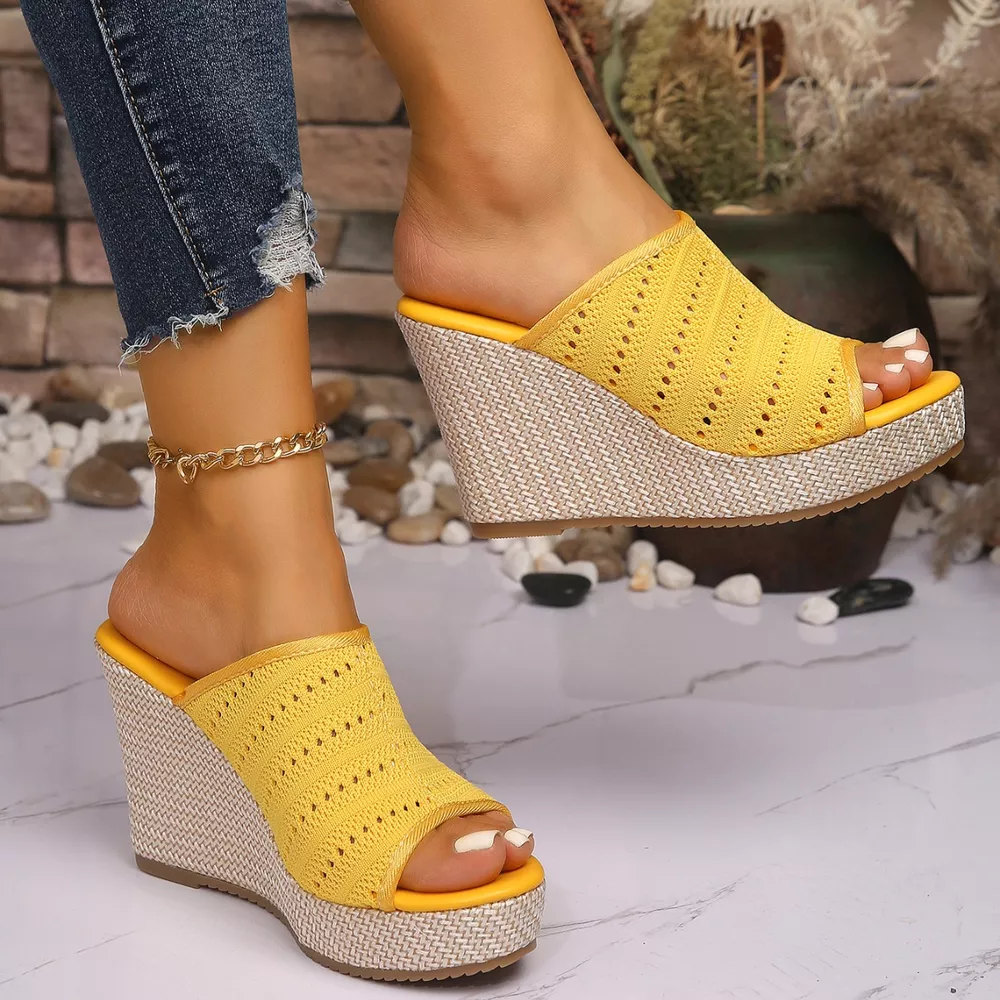 Open Toe Wedge Sandals, image 2
