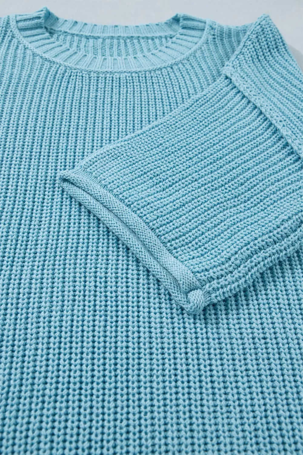 Casual Knit Half Sleeve Sweater, image 8