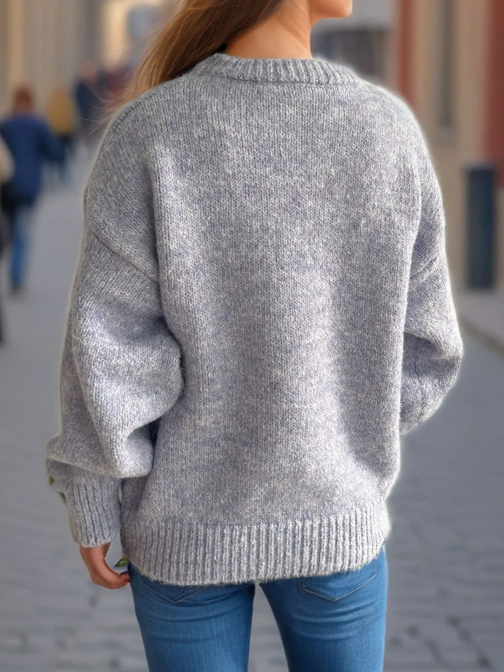Round Neck Long Sleeve Sweater, image 24