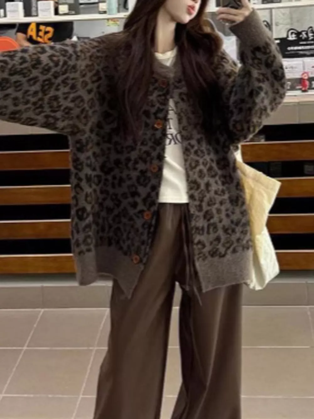 Leopard Button Up Cardigan
