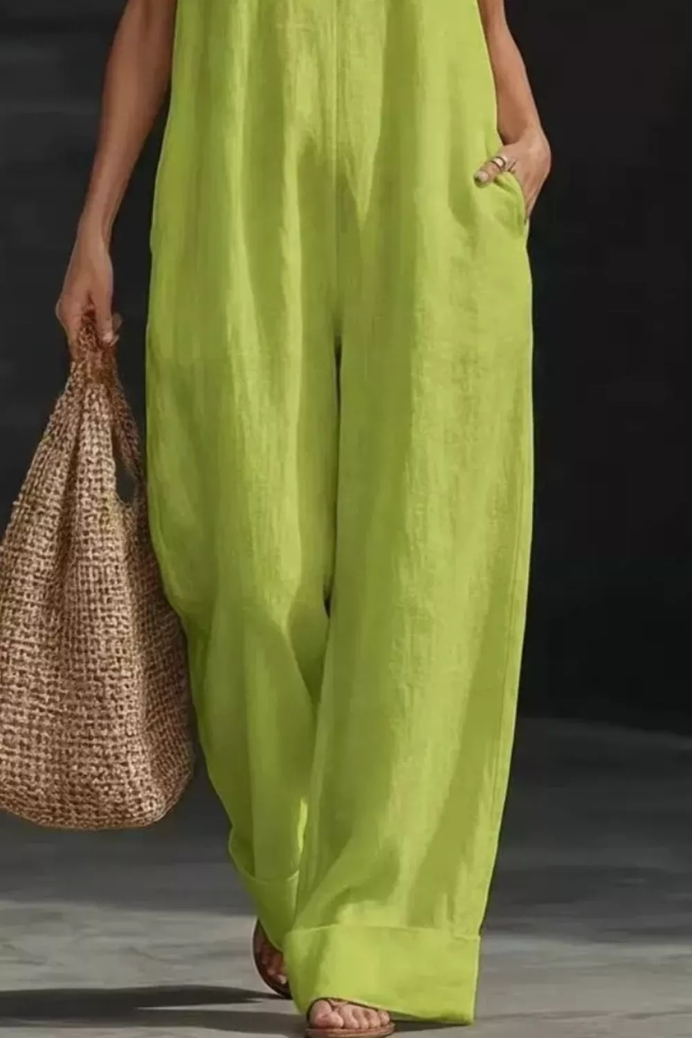 Sleeveless Wide Leg Jumpsuit, image 9