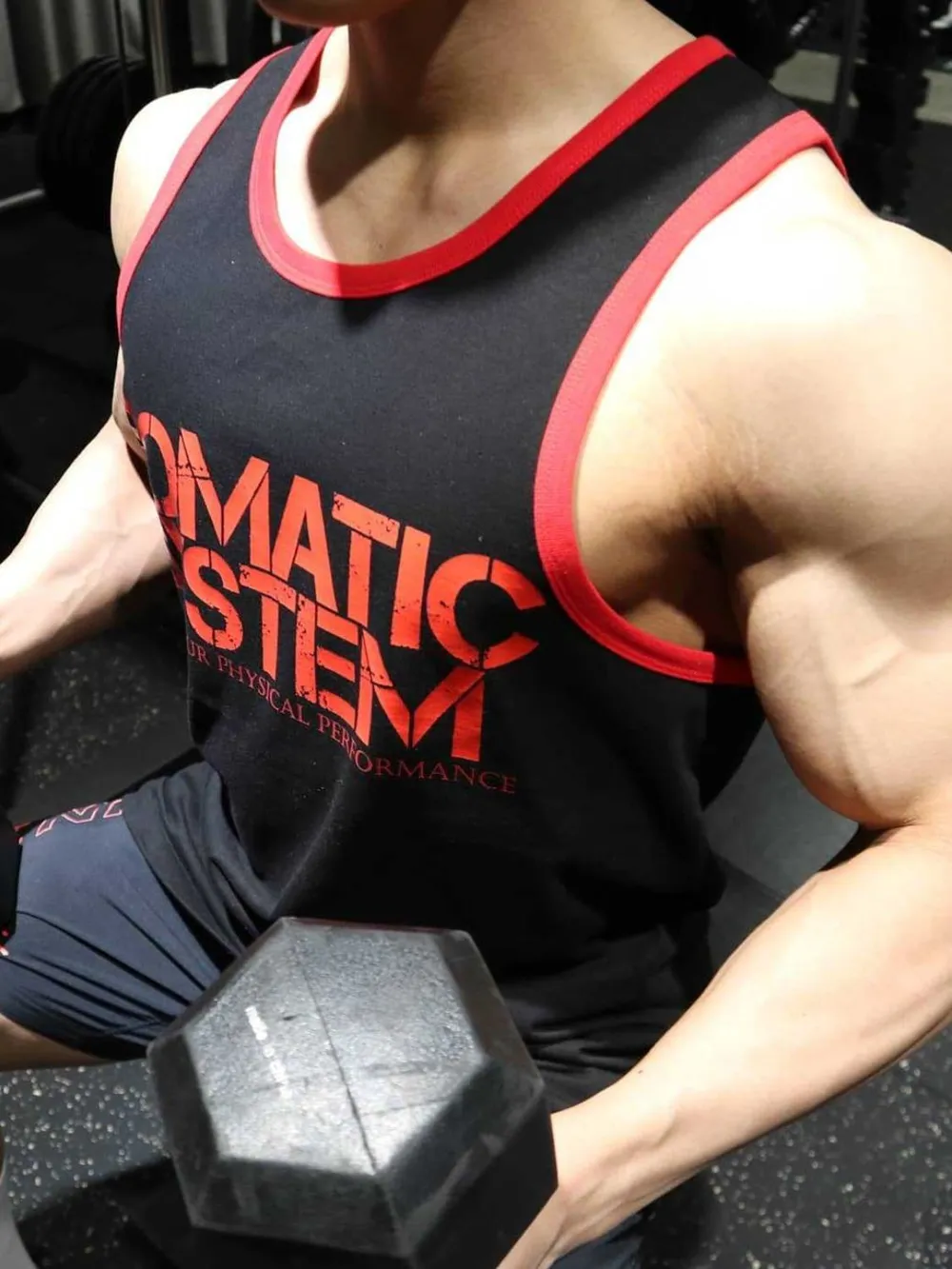Men's Plus Size Round Neck Letter Graphic Tank, image 4