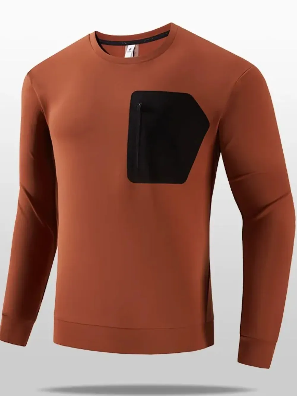 Men's Plus Size Casual Long Sleeve T-Shirt, image 2