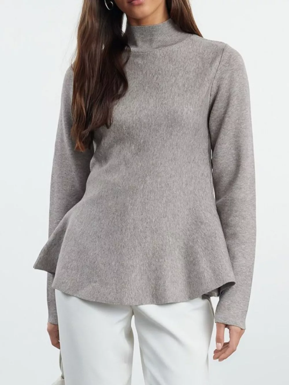 Mock Neck Long Sleeve Sweater, image 8