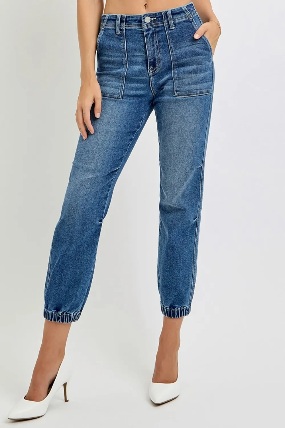 Full Size High Rise Ankle Jogger Jeans, image 5