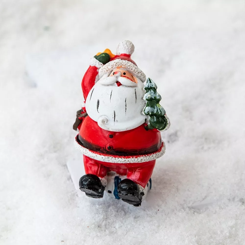 Christmas Santa Claus Miniature Figurine Ornament, image 9
