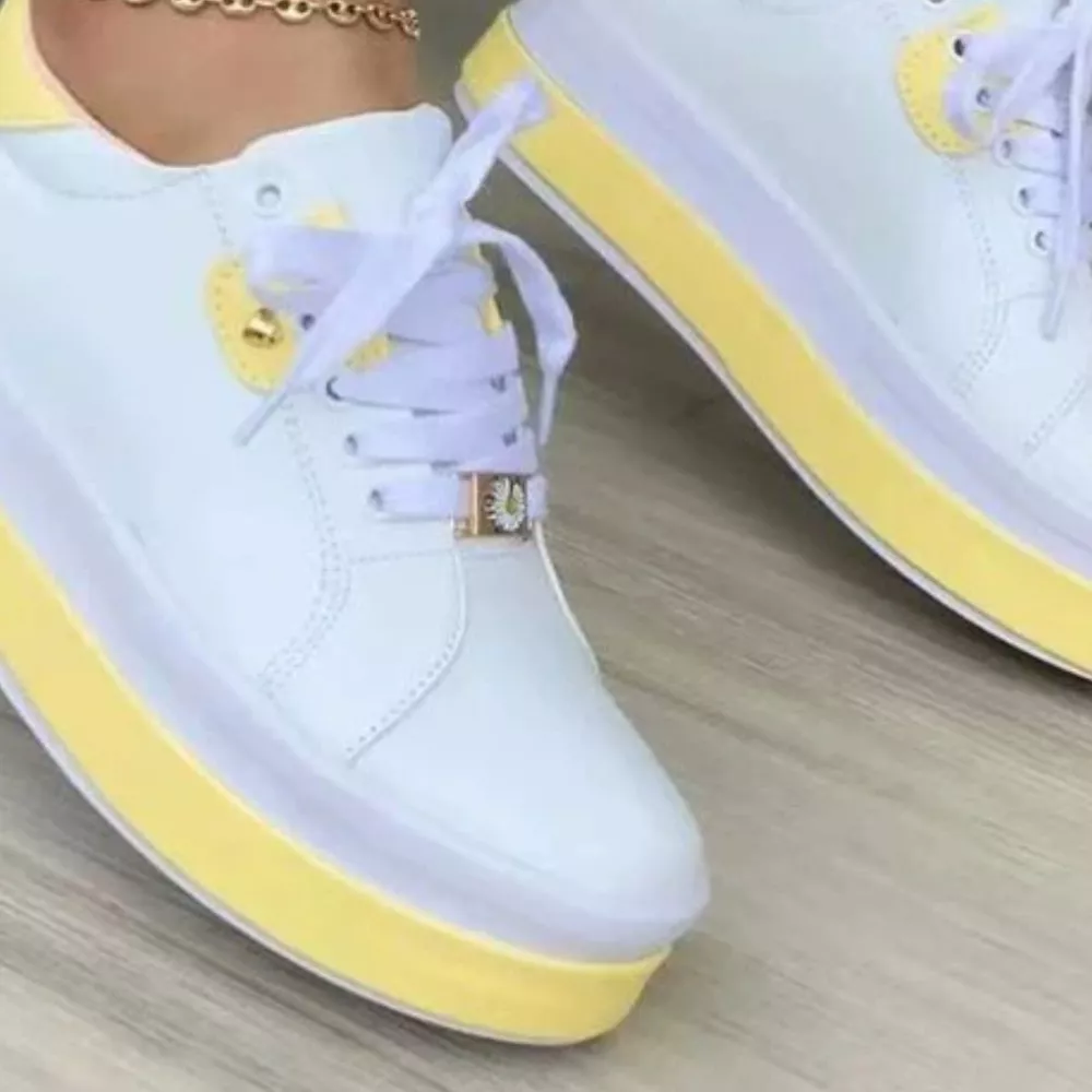 Lace Up Platform Sneakers, image 6