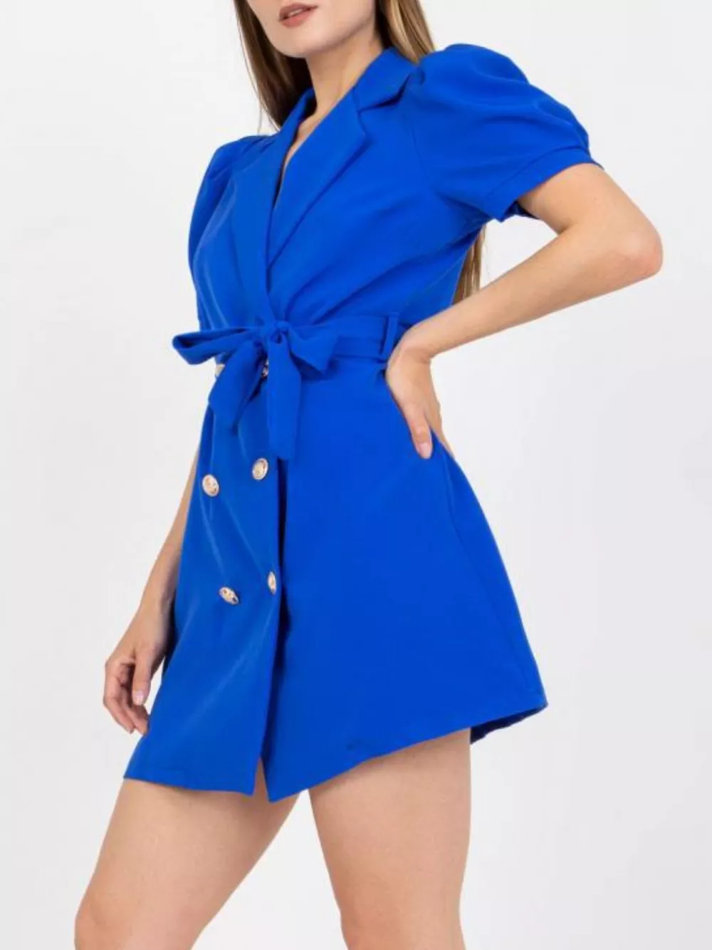 Blazer Style Tie Waist Mini Dress, image 6