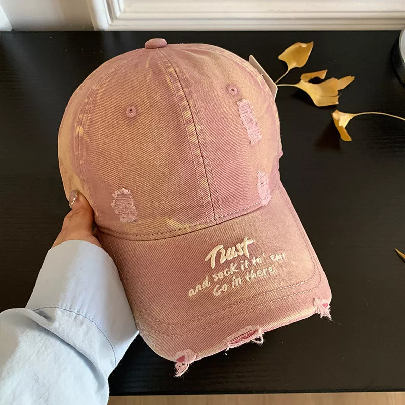 Distressed Embroidered Baseball Cap, image 7