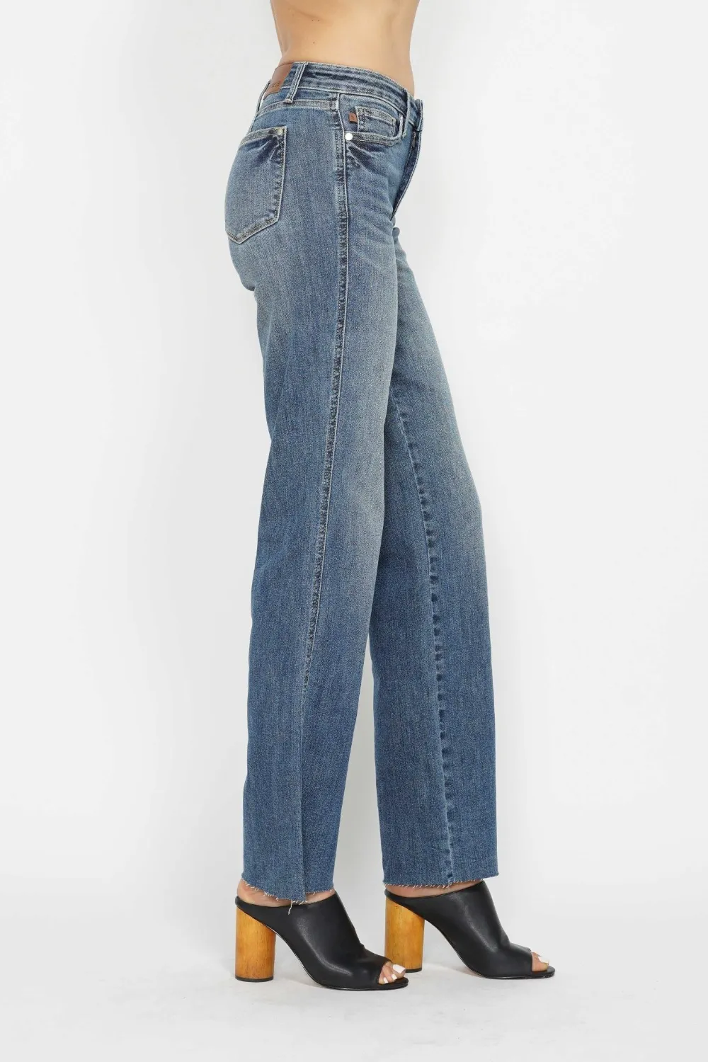 Full Size Tummy Control Straight Jeans, image 4