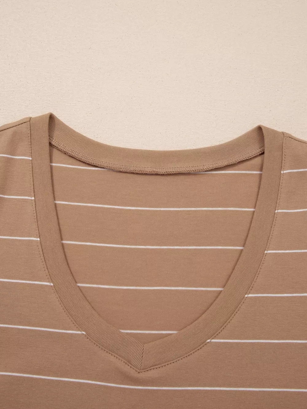 Stripe Short Sleeve Side Slit Maxi T Shirt Dress, image 10