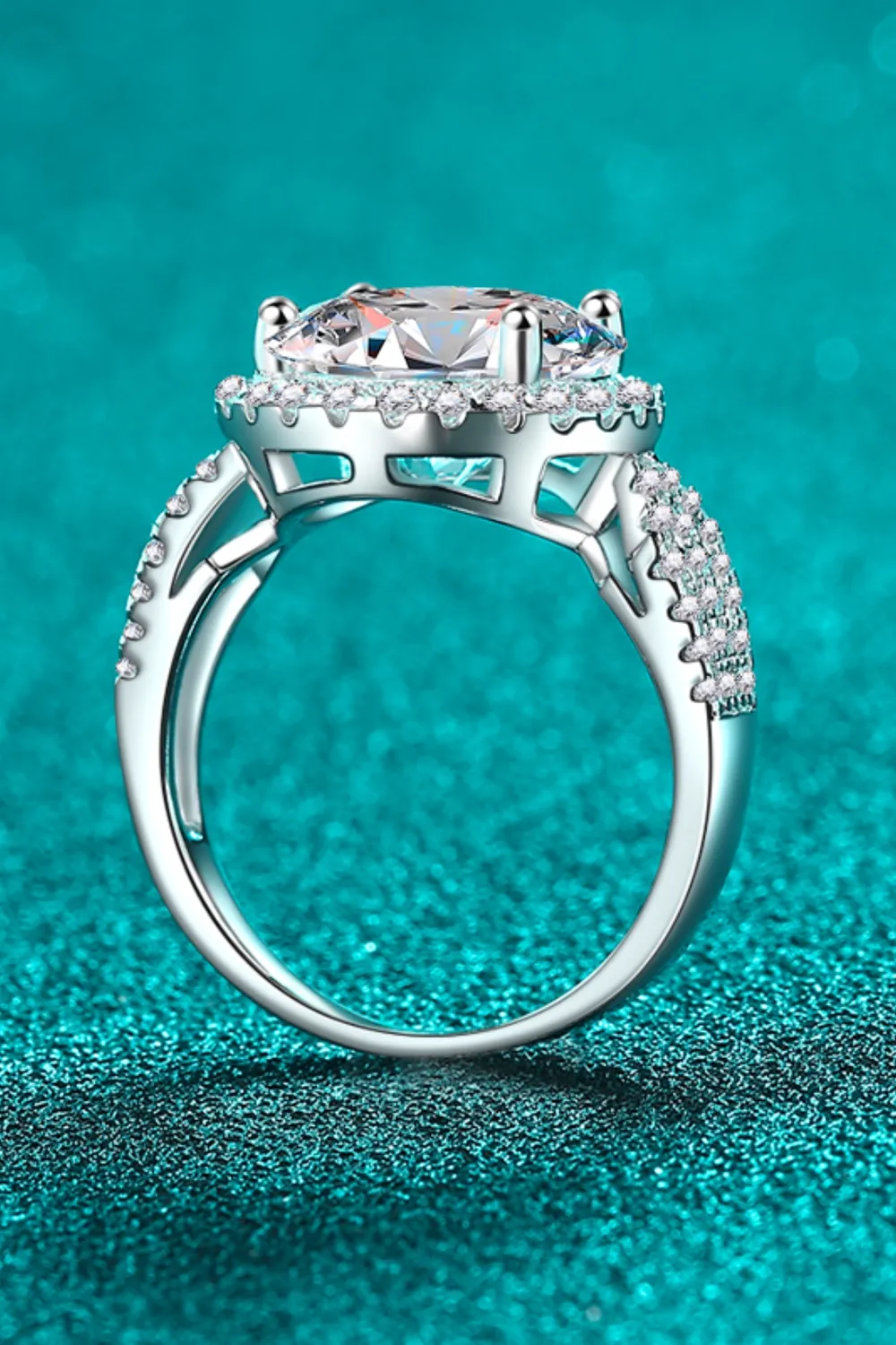 5 Carat Moissanite 925 Sterling Silver Ring, image 3