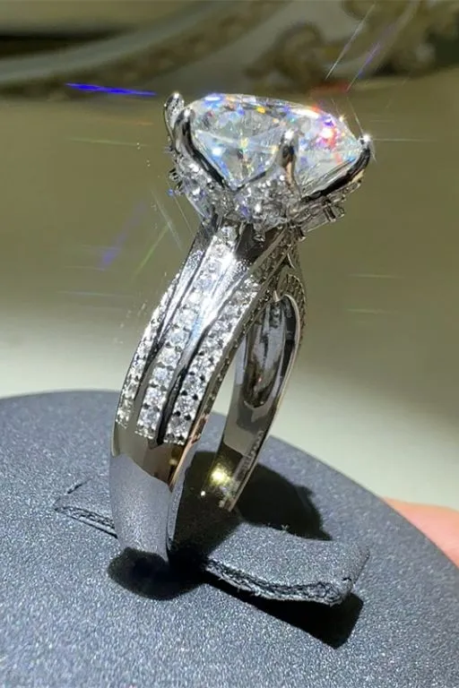 5 Carat Moissanite 925 Sterling Silver Ring, image 7