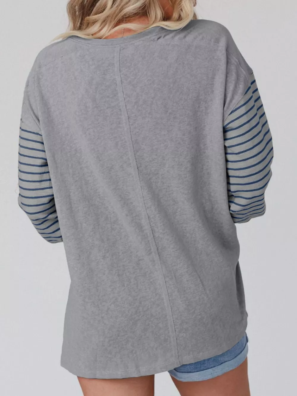 Striped Color Block Long Sleeve T-Shirt, image 19