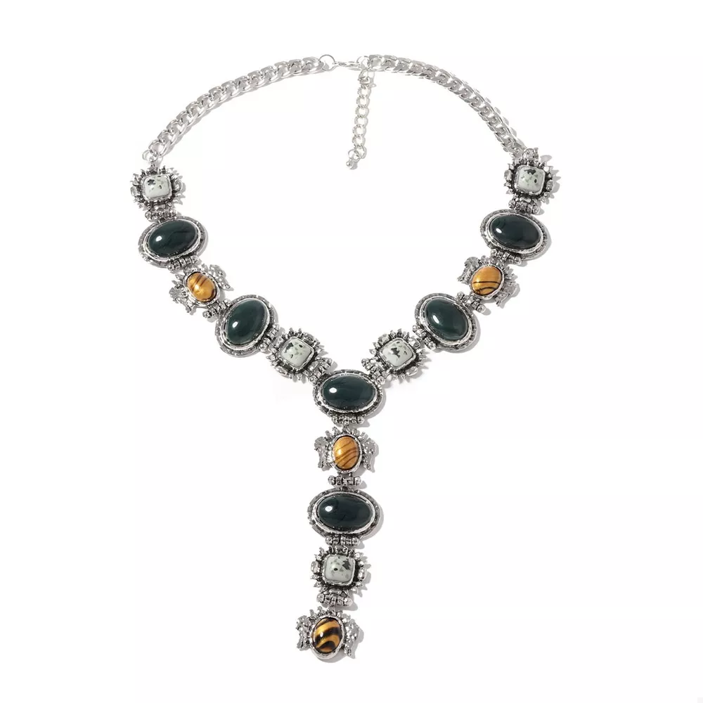 Resin Zinc Alloy Y-Shape Necklace, image 4
