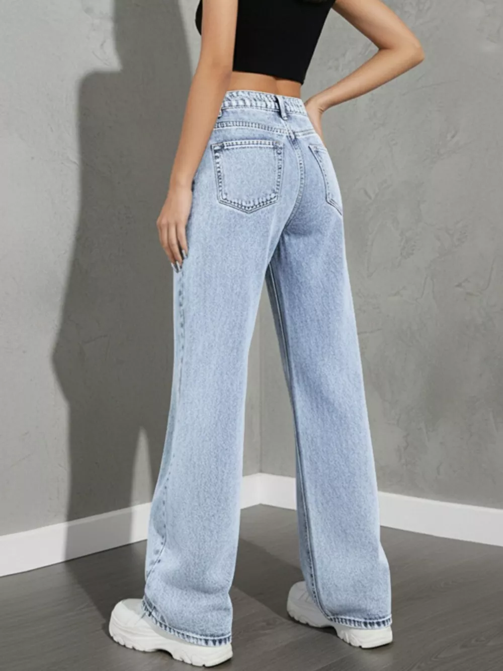High Waist Wide Leg Jeans, image 7