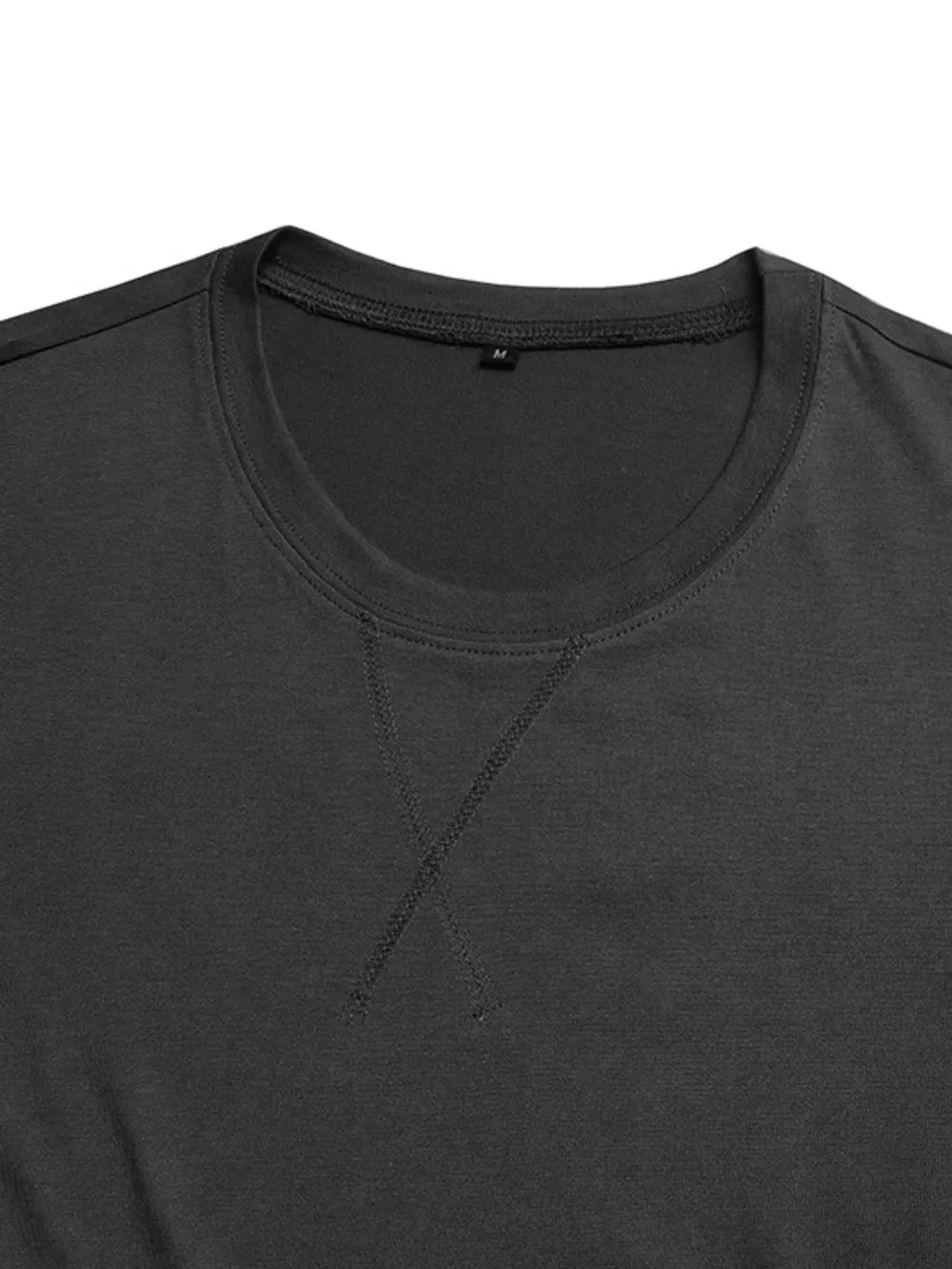 Men's Basic Curved Hem T-Shirt, image 4