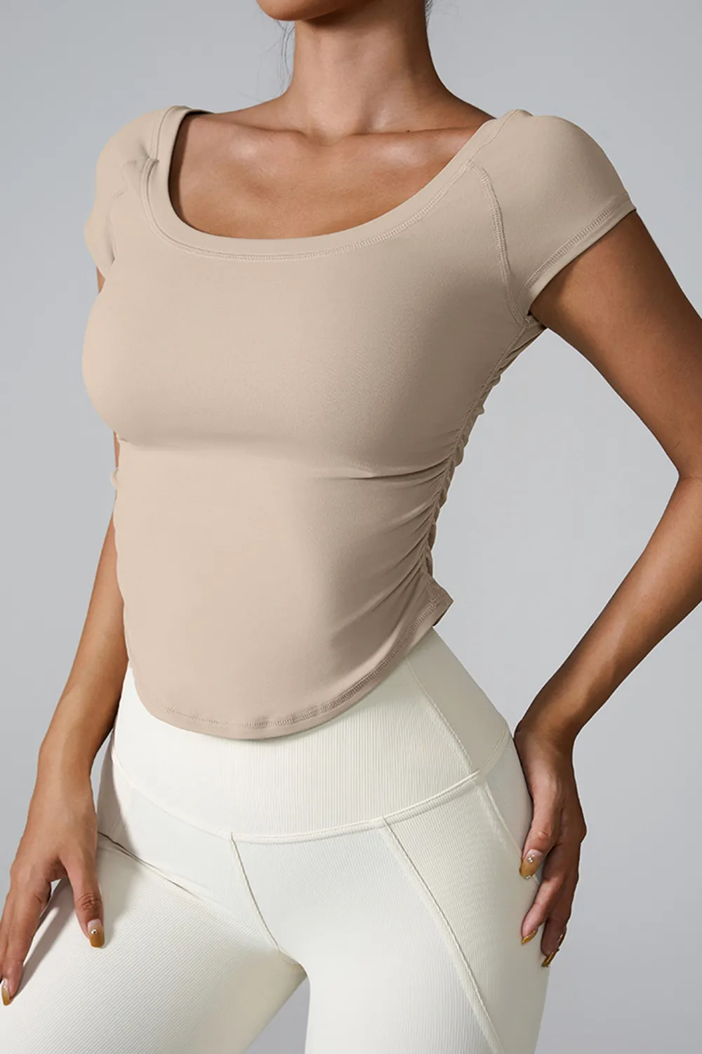 Round Neck Short Sleeve Active T-Shirt, image 8