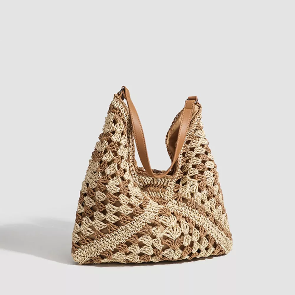 Crochet Knit Shoulder Bag, image 3