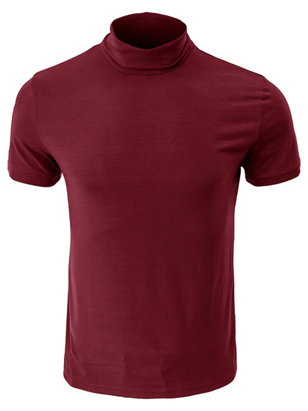 Men's Full Size Mock Neck Short Sleeve T-Shirt Plus Size, image 9