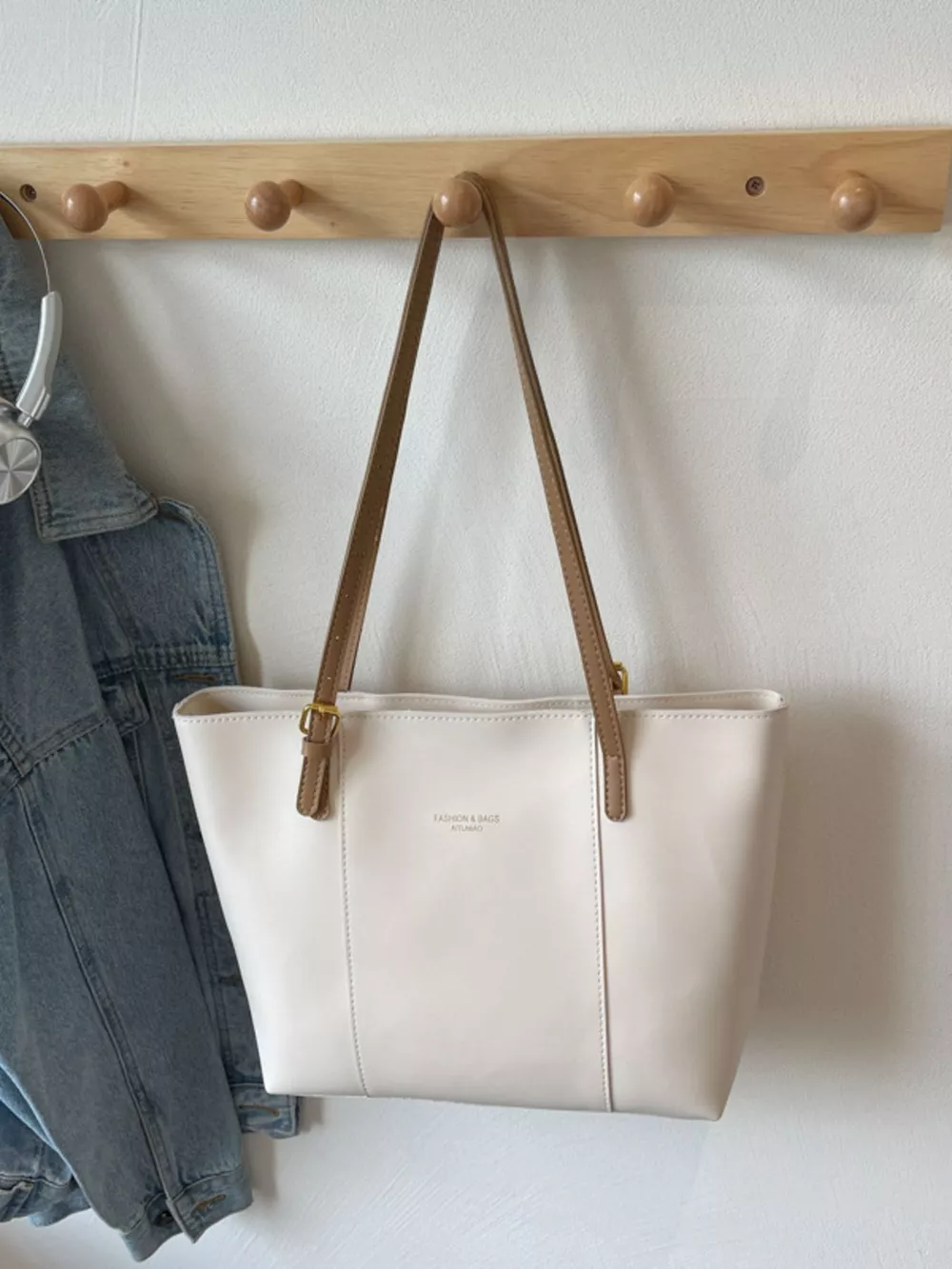PU Leather Tote Bag, image 6