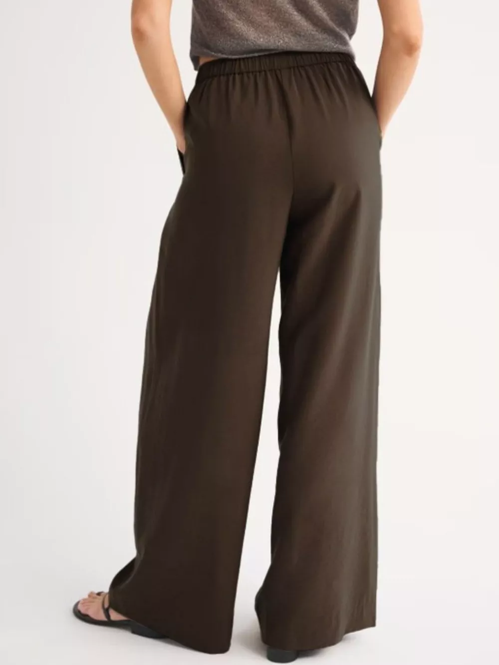 Elastic Waist Relaxed Fit Pants, image 5