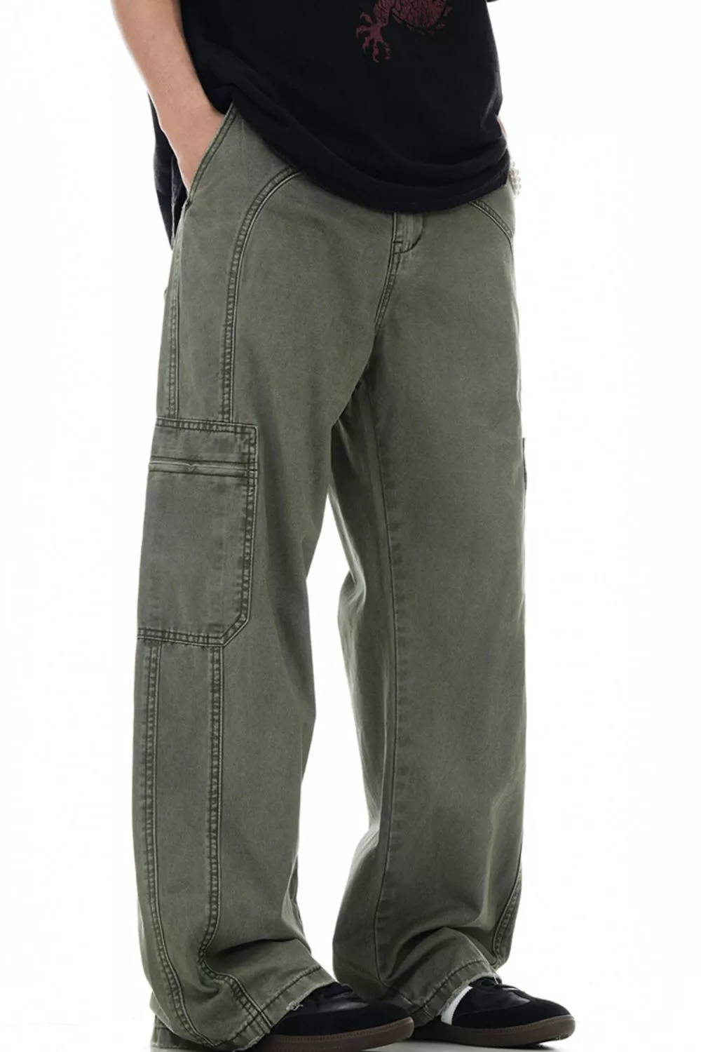 Men's Wide Leg Pants, image 3