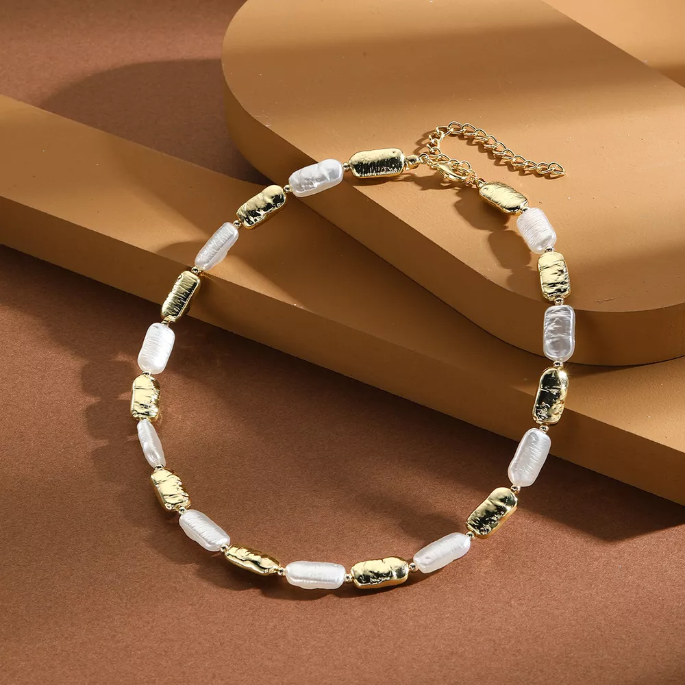 Alloy Pearl Chain Necklace, image 4