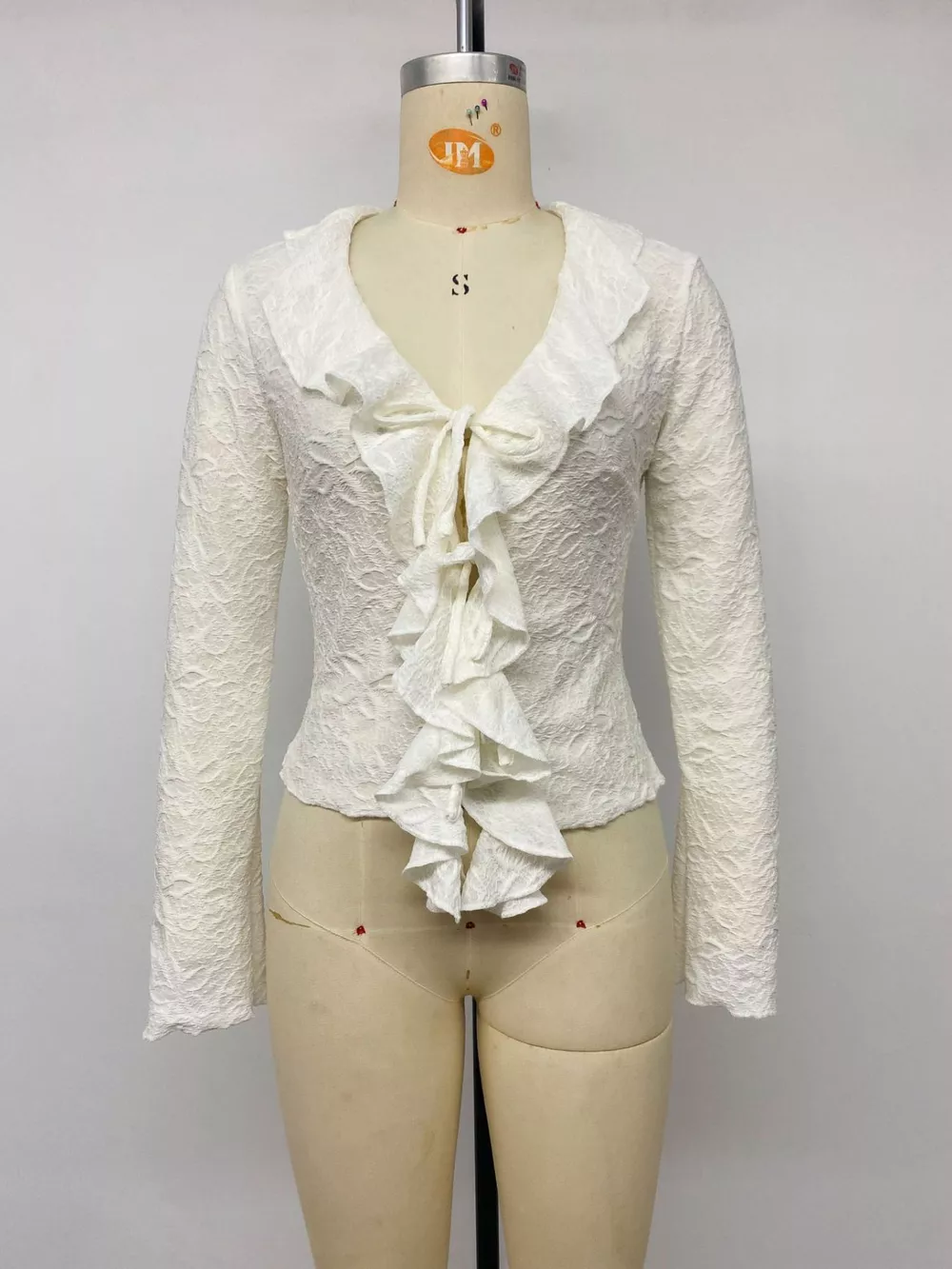 Ruffled Long-Sleeve T-Shirt, image 10