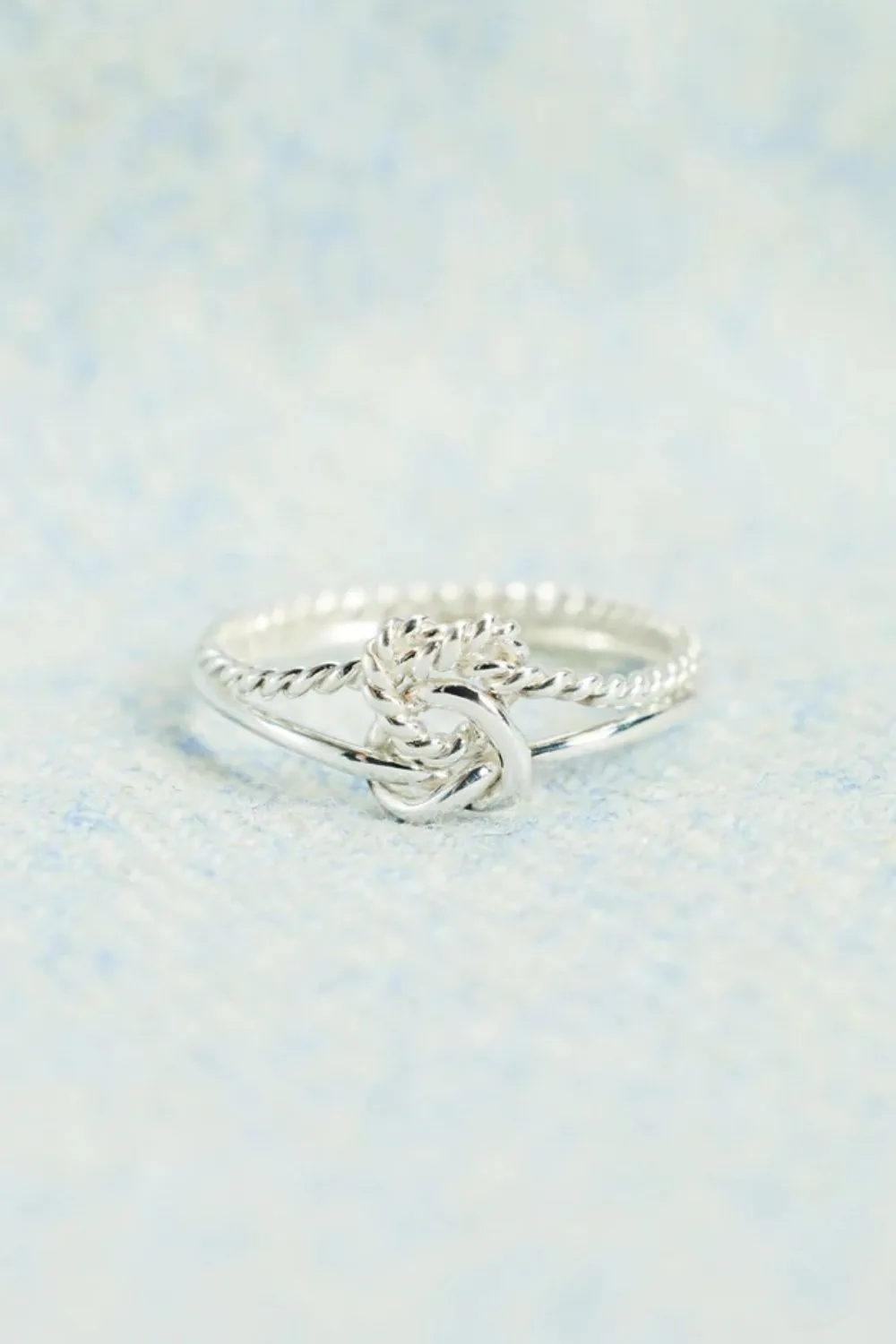 925 Sterling Silver Knotted Ring, image 4