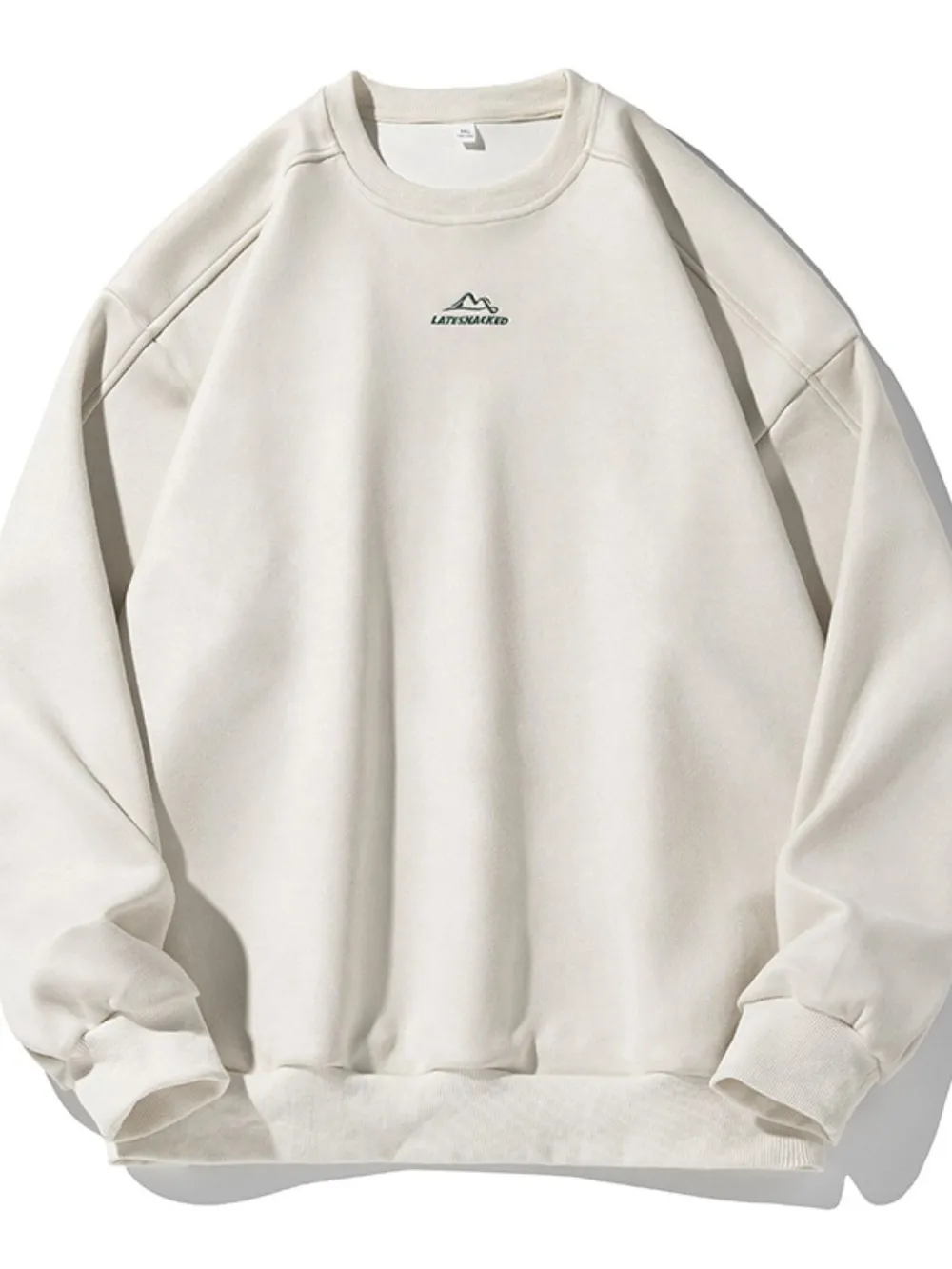 Men's Full Size Round Neck Long Sleeve Sweatshirt Plus Size, image 8
