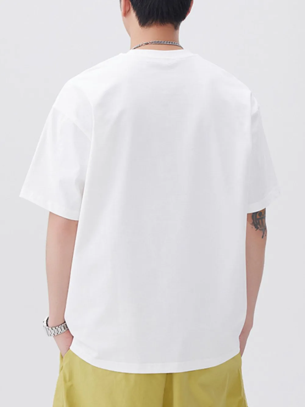Men's Plus Size Round Neck Short Sleeve T-Shirt, image 3