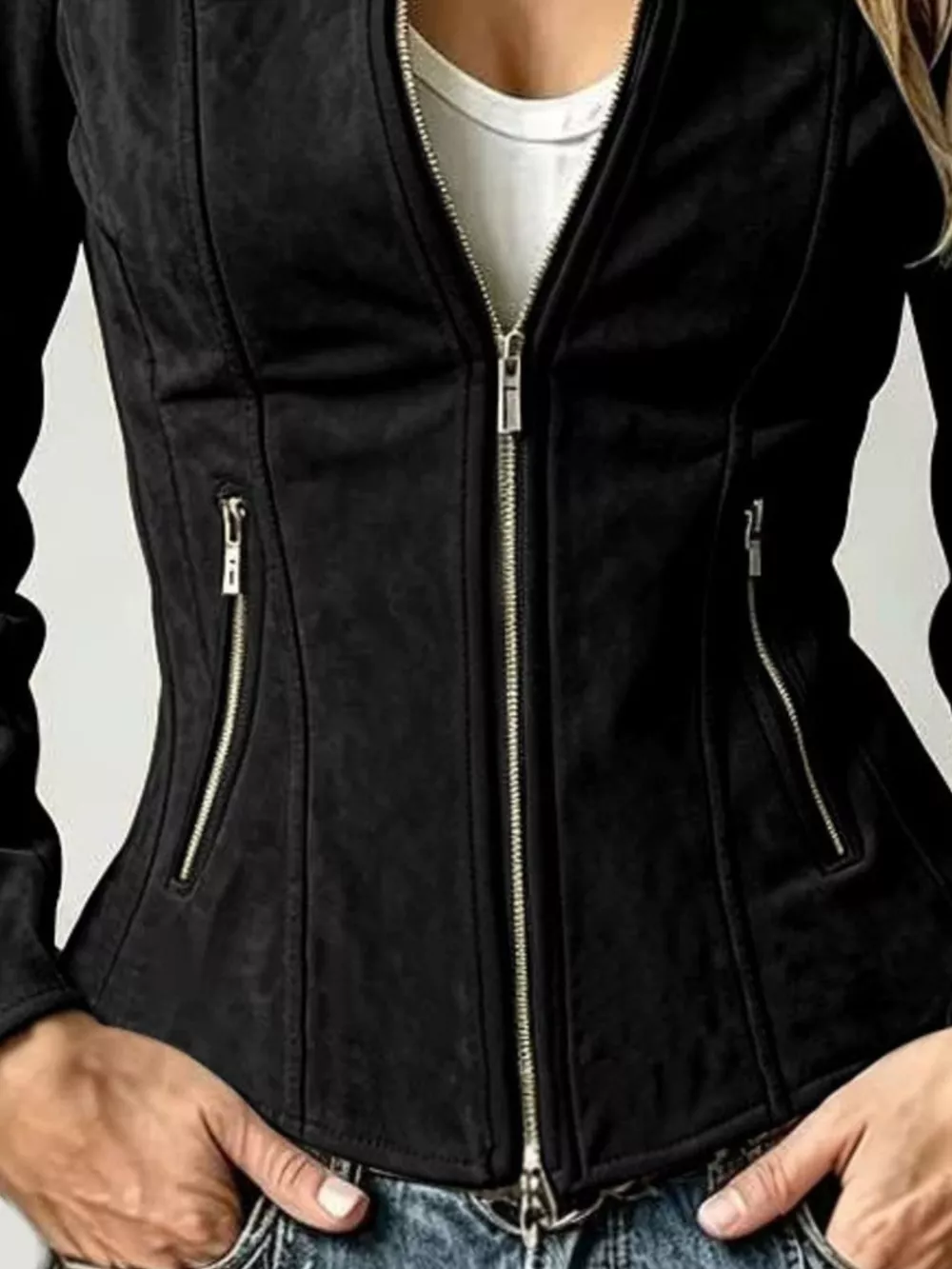 Slim-Fit Zip-Up Jacket, image 11