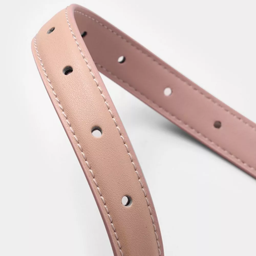 Leather Belt with Golden Buckle, image 5
