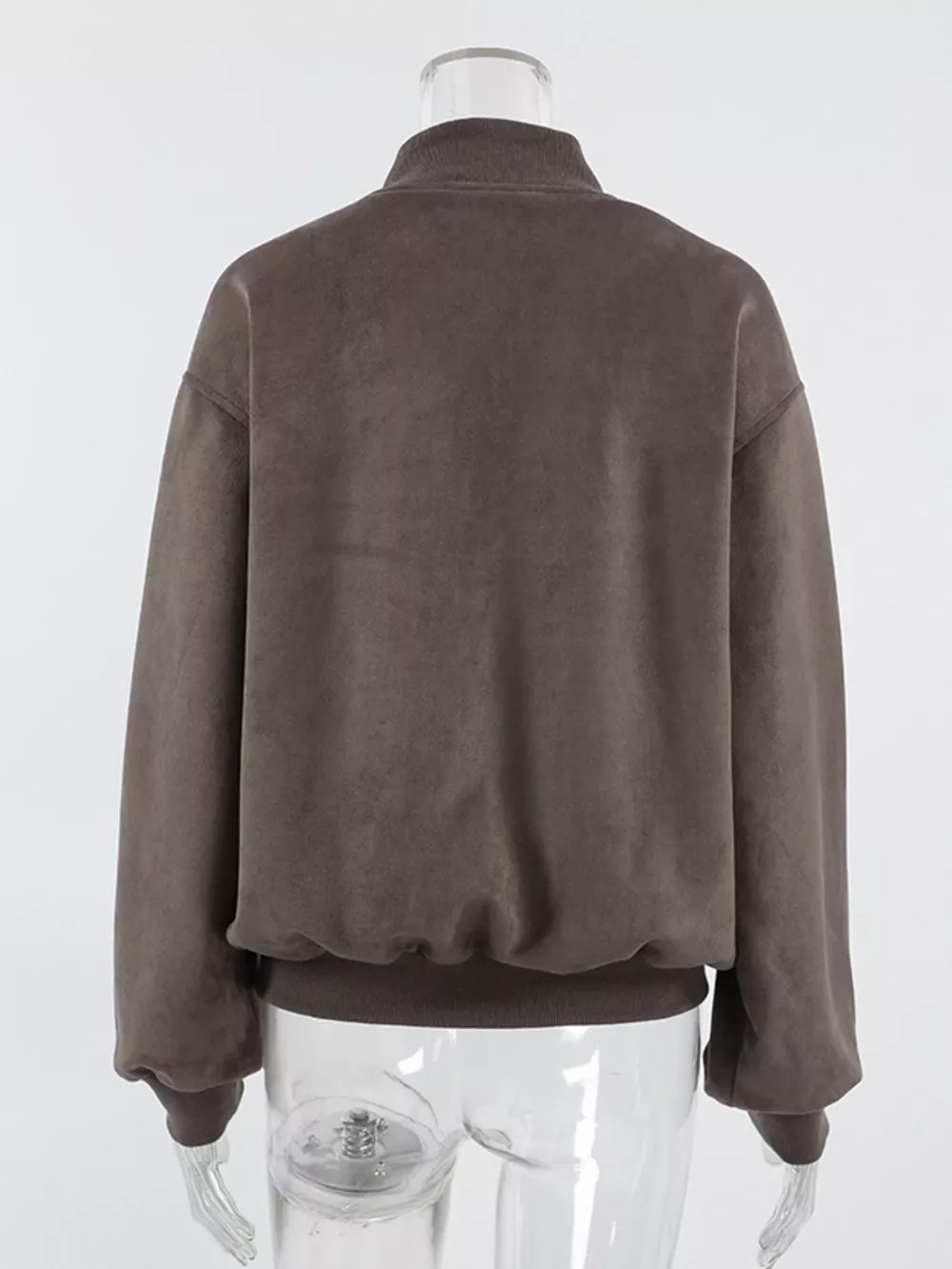 Zip Up Dropped Shoulder Jacket, image 8
