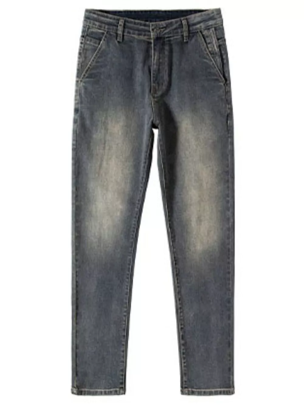 Men's Straight Leg Vintage Wash Jeans, image 5