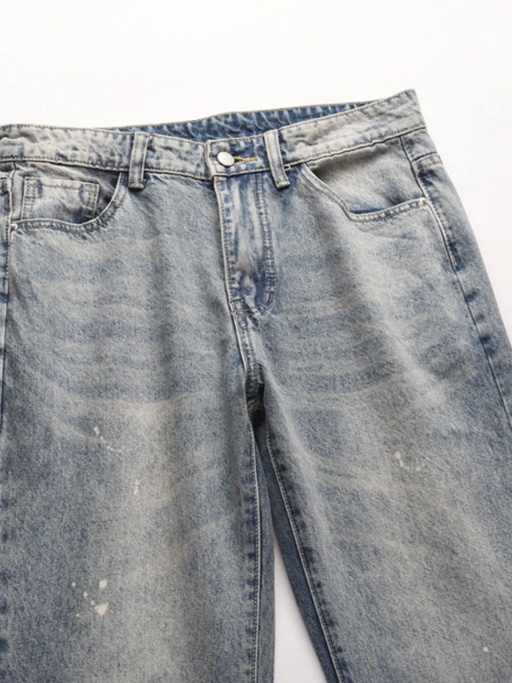 Men's Frayed Hem Bootcut Jeans, image 4