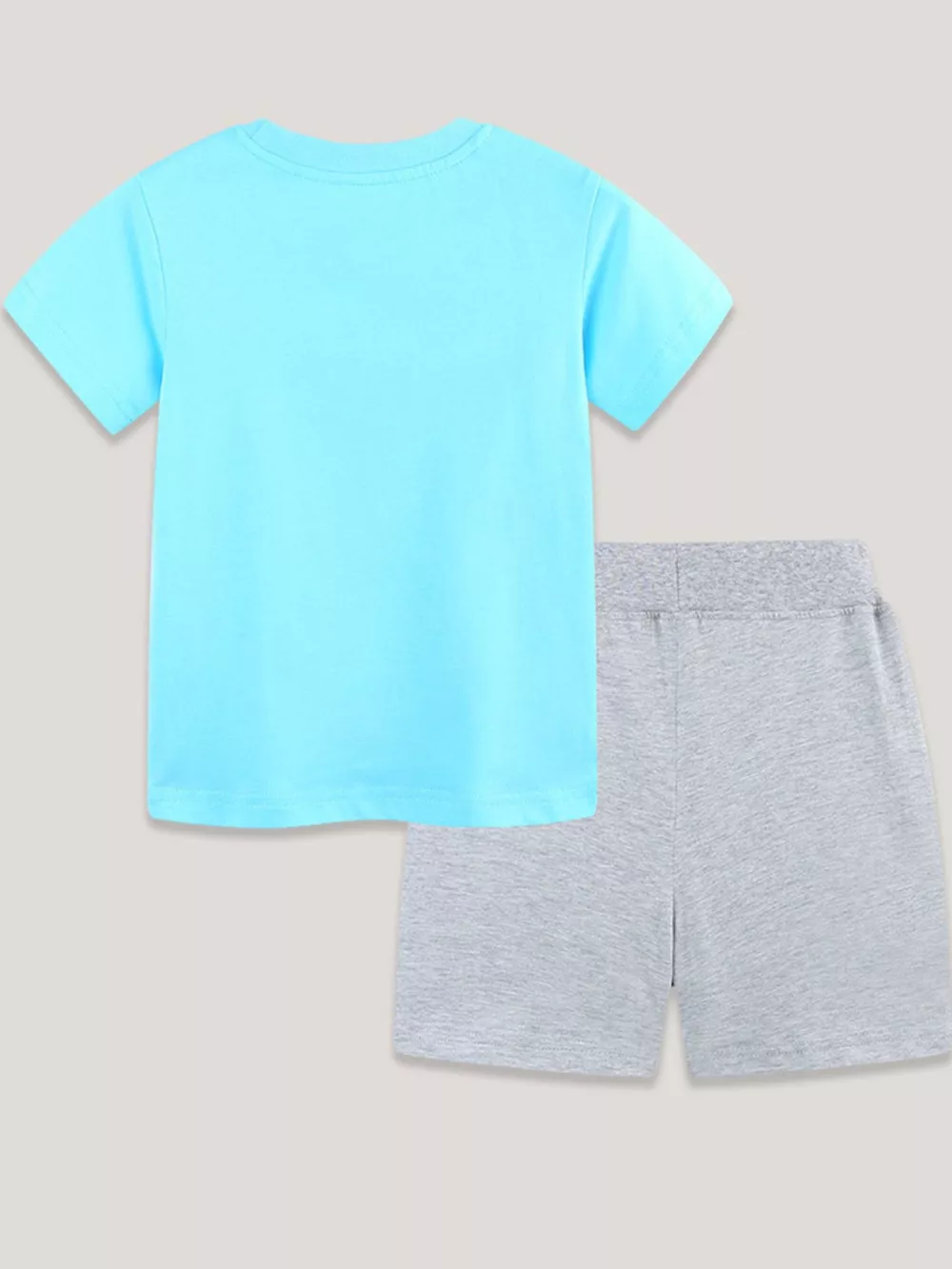 Children's Graphic Round Neck Tee and Shorts Set, image 5