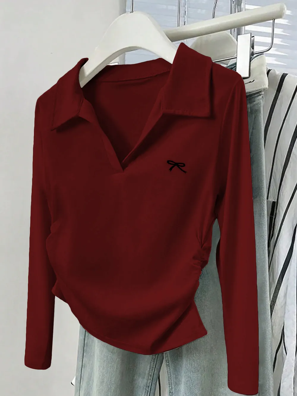Johnny Collar Long Sleeve T-Shirt, image 9