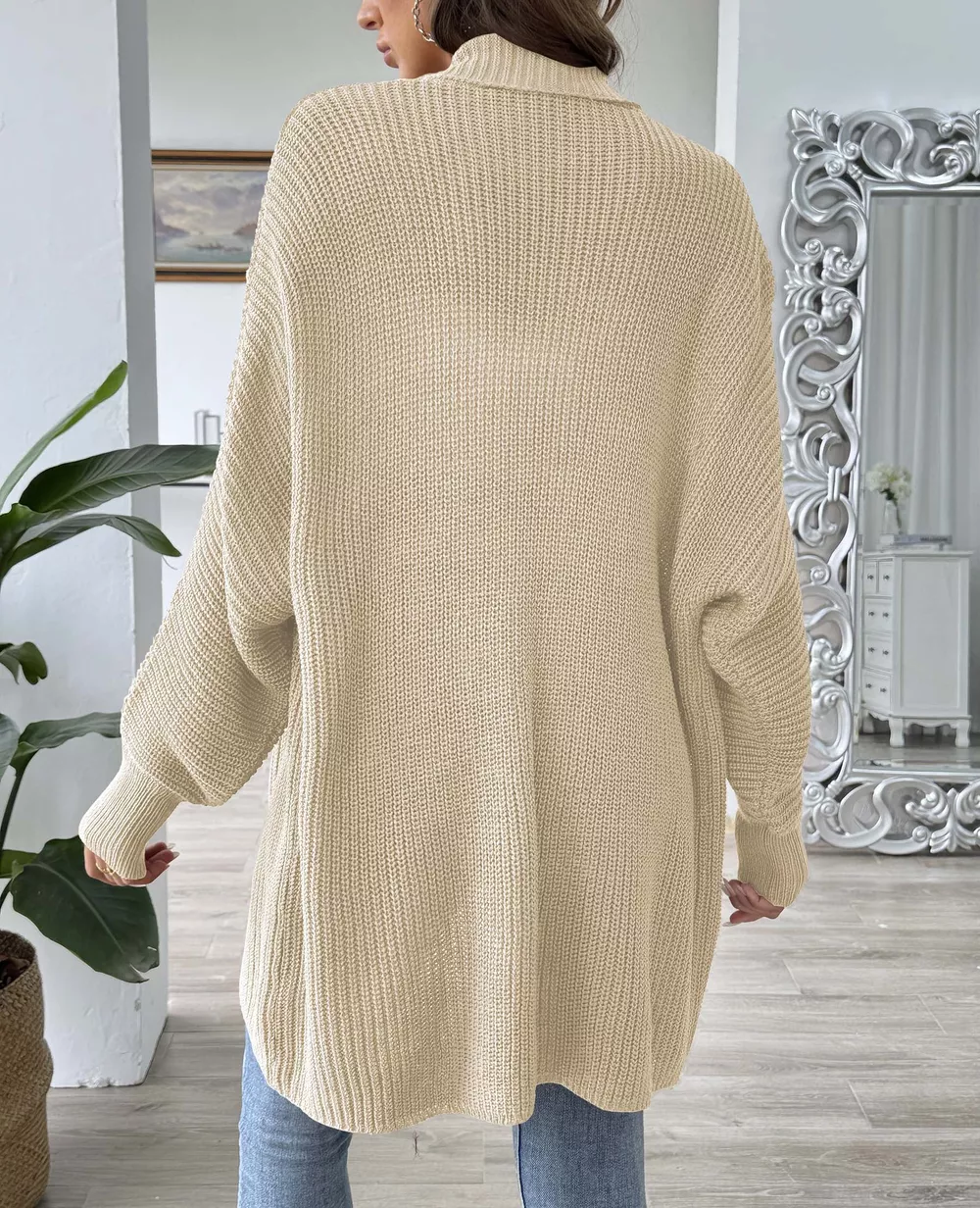 Open Front Ribbed Knit Cardigan, image 22
